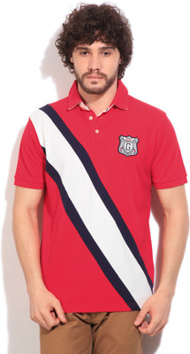 

Gant Solid Men's Polo Neck White, Blue, Red T-Shirt, 620