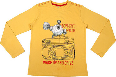 

Poppers by Pantaloons Boys Graphic Print T Shirt(Yellow, Pack of 1