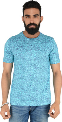 

Download Apparel Floral Print Men' Round Neck Blue T-Shirt