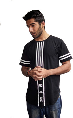 

Fugazee Lifestyle Printed Men's Round Neck Black T-Shirt