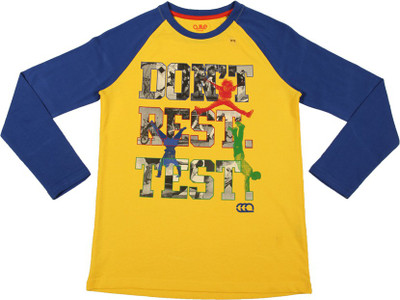

Poppers by Pantaloons Boys Graphic Print T Shirt(Yellow, Pack of 1