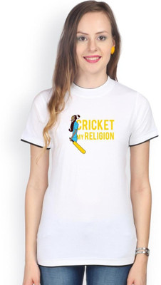 

Campus Sutra Solid Women's Round Neck White T-Shirt
