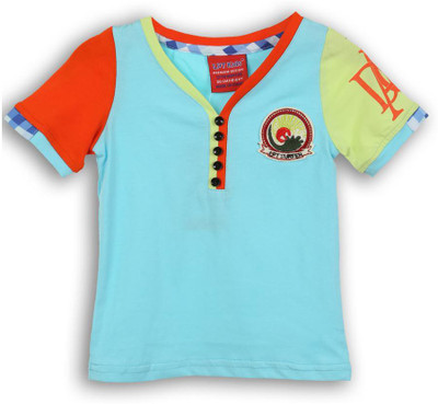 

Lilliput Boys Solid T Shirt(Blue, Pack of 1