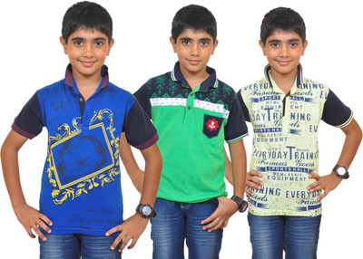 

Pari & Prince Boys Printed T Shirt(Multicolor, Pack of 3