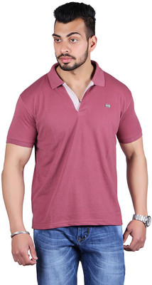

Shineway Solid Men's Polo Neck Purple T-Shirt, Magenta