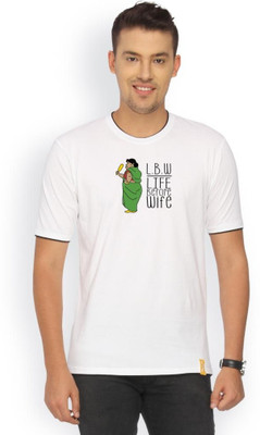 

Campus Sutra Solid Men Round Neck White T-Shirt