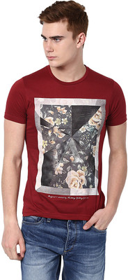 

Fritzberg Printed Men' Round Neck Red T-Shirt