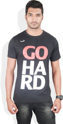 

Kingaroo Printed Men's Round Neck Black T-Shirt