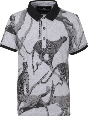 

Fritzberg Boys Printed T Shirt(Grey
