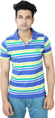 

Spur Striped Men's Polo Neck Multicolor T-Shirt, Multi-colour