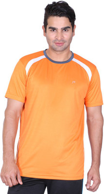

Proline Solid Men' Round Neck Orange T-Shirt