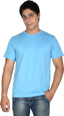 

Trendster Solid Men's Round Neck Blue T-Shirt