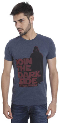 

Jack & Jones Printed Men's Round Neck Dark Blue T-Shirt, Dark navy