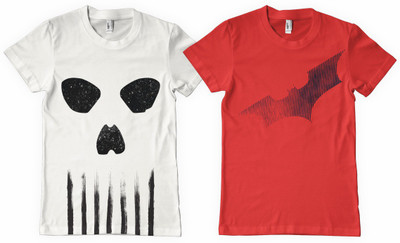 

DNA Graphic Print Men' Round Neck White, Red T-Shirt(Pack of 2