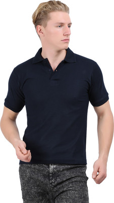 

Sunrise Solid Men's Polo Neck Dark Blue T-Shirt, Navy blue