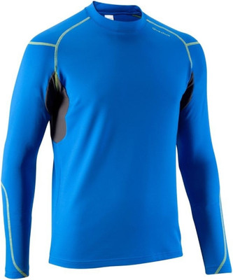 

Decathlon - Quechua Solid Men's Round Neck Blue T-Shirt