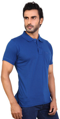 

Awack Solid Men's Polo Neck Blue T-Shirt, Royalblue