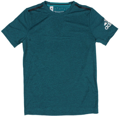 

ADIDAS Boys Solid T Shirt(Blue, Pack of 1, Cheqgr
