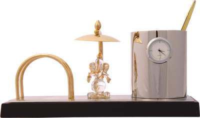 

YNA Analog Gold, Silver Clock