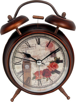 

Purpledip Analog Brown Clock
