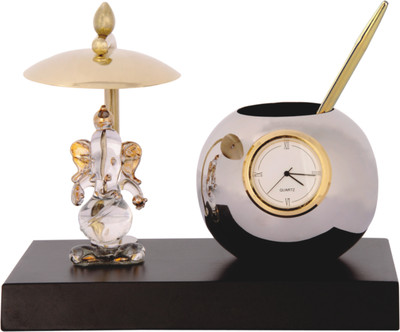 

YNA Analog Gold, Silver Clock