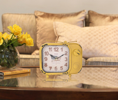

JB Collection Analog Yellow Clock