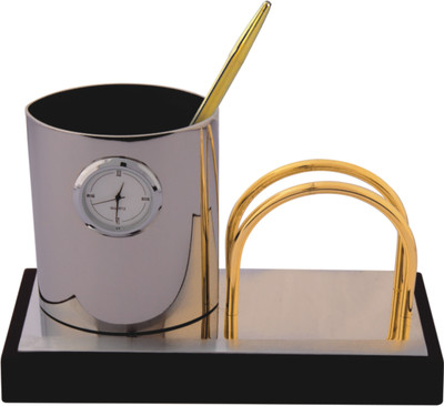 YNA Analog Gold, Silver Clock