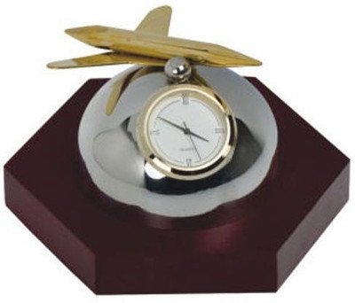 AVIATOR SHOPPER Analog Silver Clock