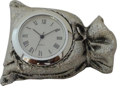 

The Divine Luxury Analog Silver Clock