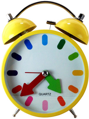 Gift Island Analog Yellow Clock