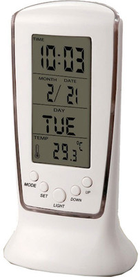 Disney Digital White Clock