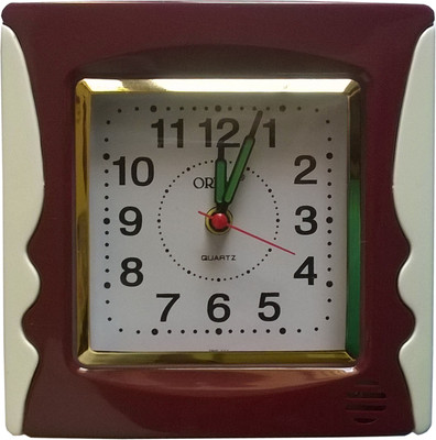 

Orpat Analog Burgandy Clock