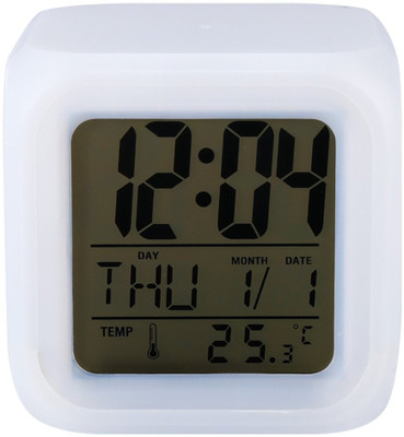 

Maxed Digital White Clock