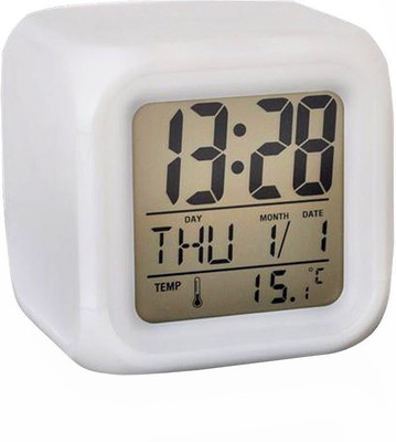 

Evana Digital White Clock