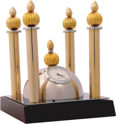 

YNA Analog Gold, Silver Clock