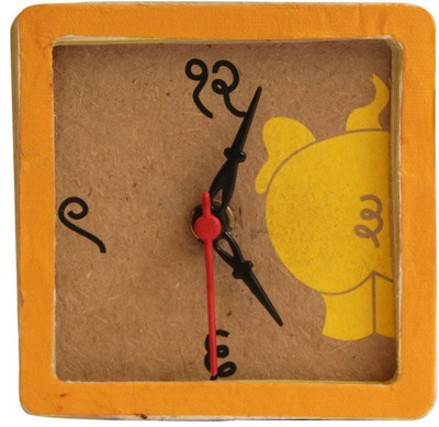 

Fibres Analog Yellow Clock