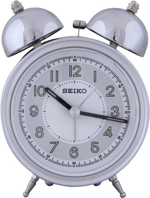 

Seiko Analog Silver Clock