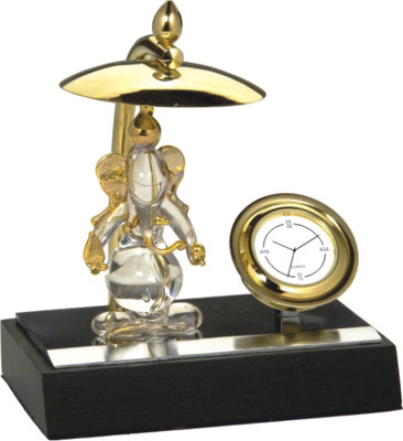 

YNA Analog Gold, Silver Clock