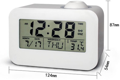 

Evana Digital White Clock