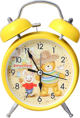 Super Drool Analog Yellow Clock