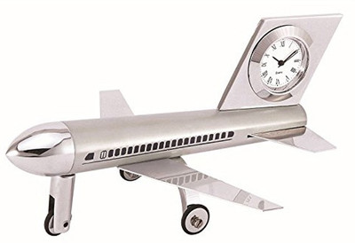 

Mikkienterprises Analog Silver Clock