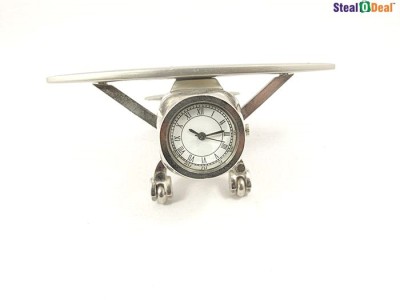 

Stealodeal Analog Silver Clock