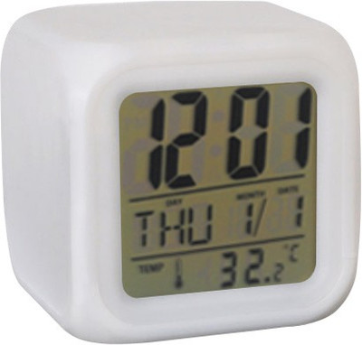 

SHOPE Digital White Clock
