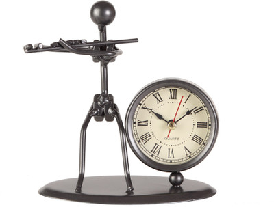 Justin Analog Black Clock