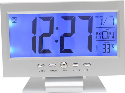 

Bazaar Pirates Digital Silver Clock
