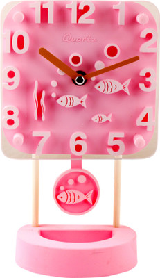 

Bazaar Pirates Analog Pink Clock