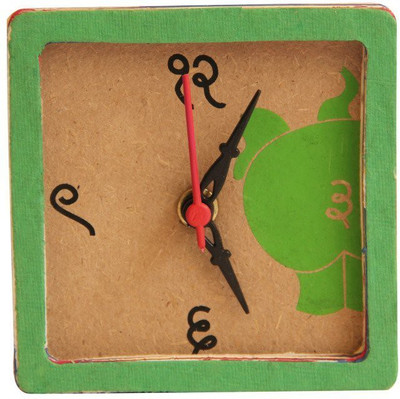 

Fibres Analog Green Clock
