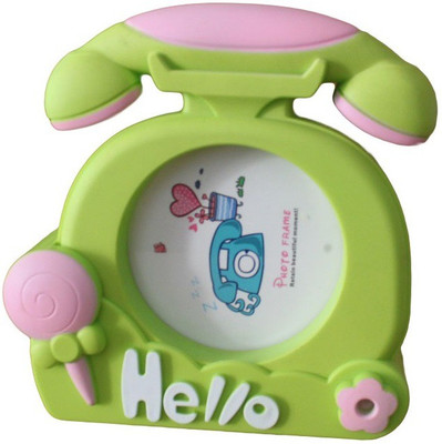 

GeekGoodies Analog Telephone Design With Photo Frame Desk Table Alarm Clock