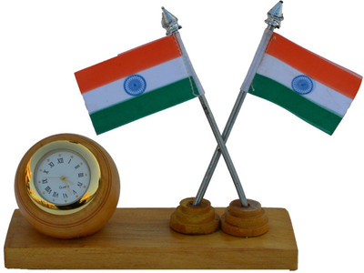 

eCraftIndia Analog Brown Clock