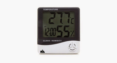 

Pia International Digital White Clock